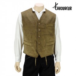 gilet velours paysan