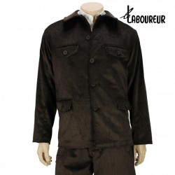 Veste de travail homme marron manche longue résistante 59.5 HT LISAVET