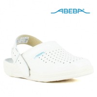 SABOT MÉDICAL CUIR BLANC