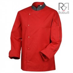 veste de cuisine robur rouge