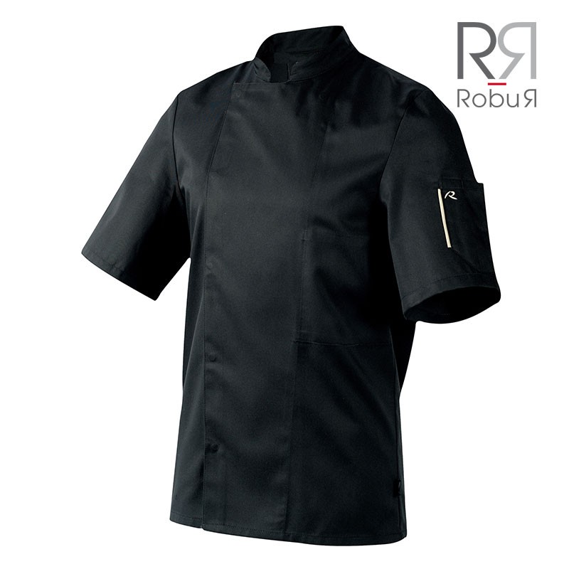 Veste de cuisine robur nero noir