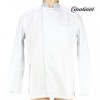 Veste de cuisine homme blanche et grise