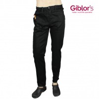 PANTALON DE CUISINE SLIM NOIR