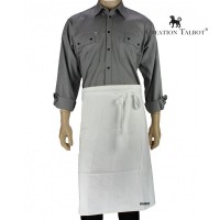 TABLIER DE CUISINE BLANC SANS BAVETTE