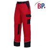 pantalon de travail rouge et noir avec genouilleres