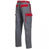 pantalon de travail mulipoches gris et rouge