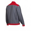 blouson de travail bicolor bp gris et rouge