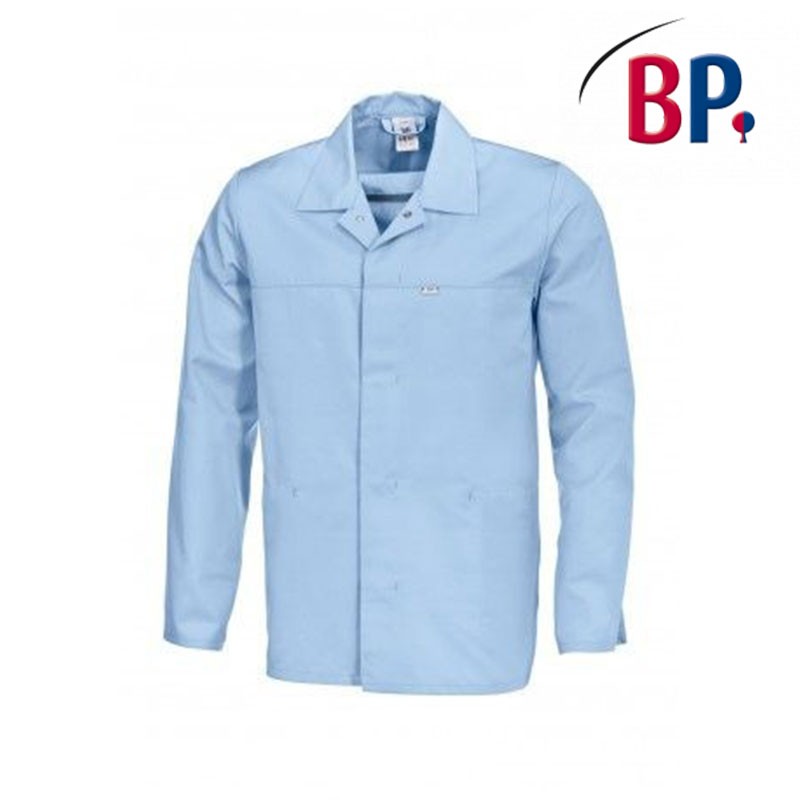 Veste de travail unisexe bleu clair