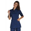 Uniforme spa estheticienne bleu foncé pas cher   