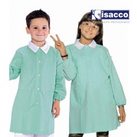 BLOUSE ÉCOLE MATERNELLE GARÇON ET FILLE VERT PASTEL