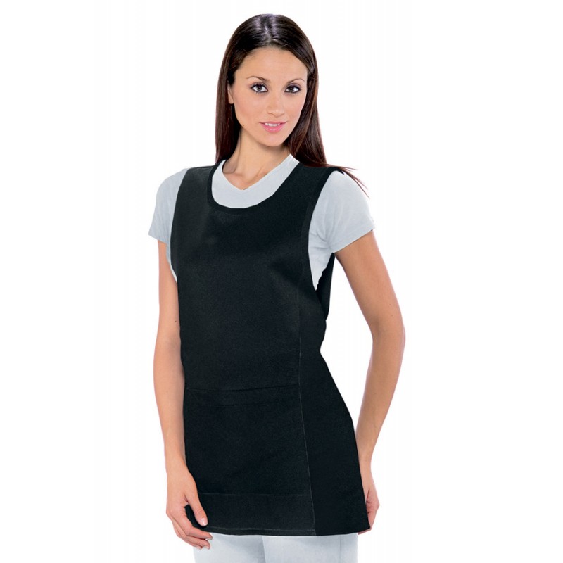 Tablier chasuble noir pour le service 