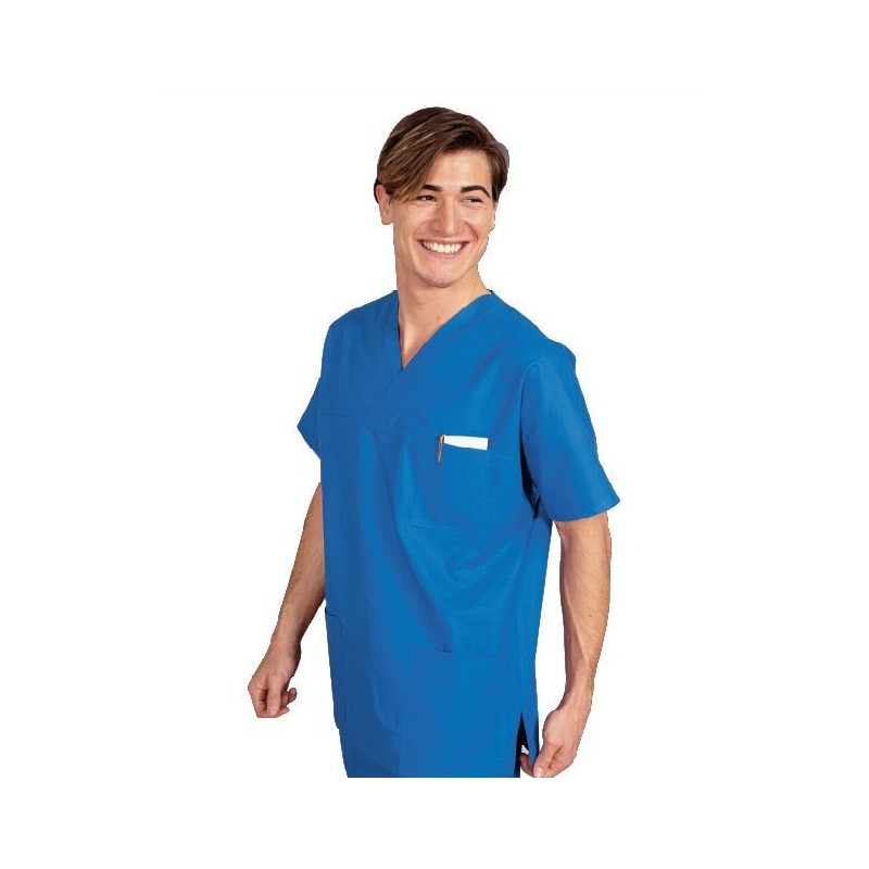 Tunique medicale en coton col v homme et femme 23 50 HT LISAVET