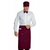 TABLIER DE SERVICE LONG 100% POLYESTER EN COULEUR