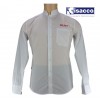 Chemise de service blanche col mao