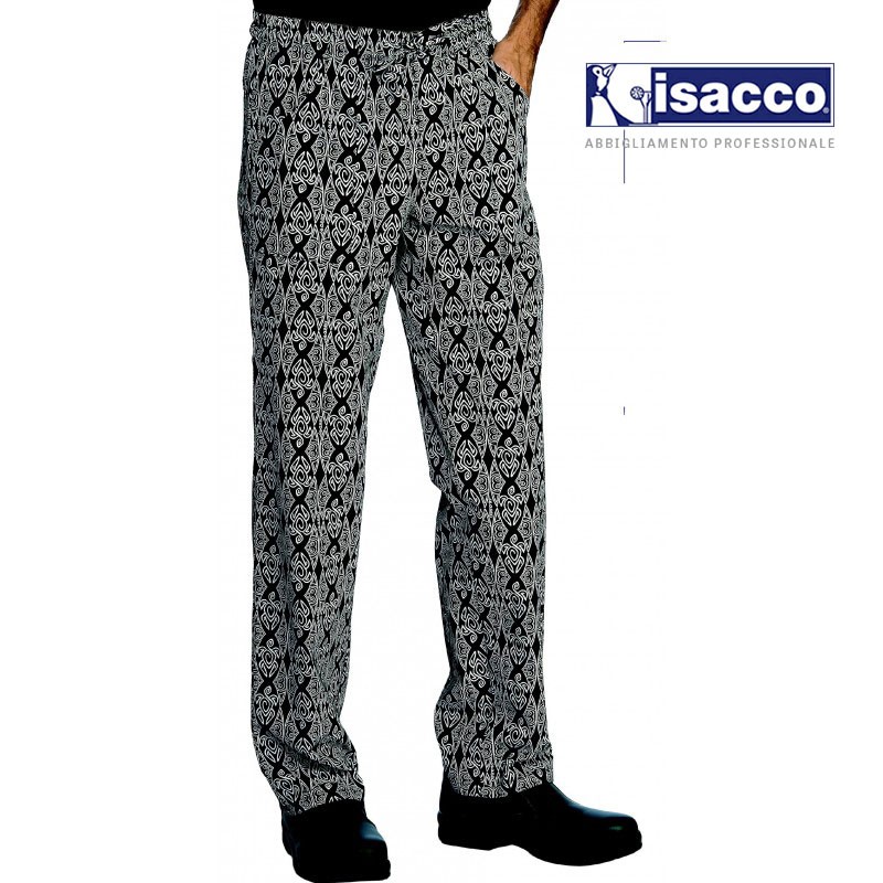 Pantalon de cuisine motifs maori, homme/ femme LISAVET