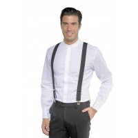 BRETELLES NOIR A PINCES POUR LE SERVICE