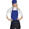 TABLIER SERVICE FEMME BLEU FRANCE ET NOIR