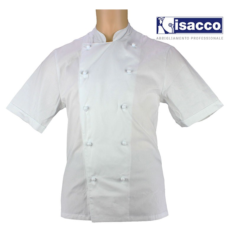 veste de cuisine pas chere manches courtes