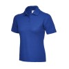 Polo femme bleu roi coton peigné 