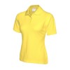 Polo de travail jaune femme coton pas cher