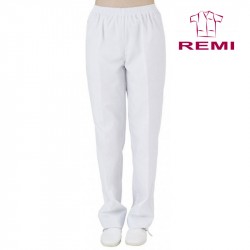 Pantalon médical Blanc femme ventre plat - Rémi Confection