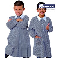 TABLIER ÉCOLE FILLE ET GARÇON VICHY BLEU MARINE