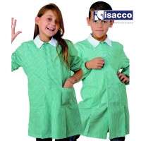 TABLIER ÉCOLE FILLE ET GARÇON VICHY VERT ET BLANC