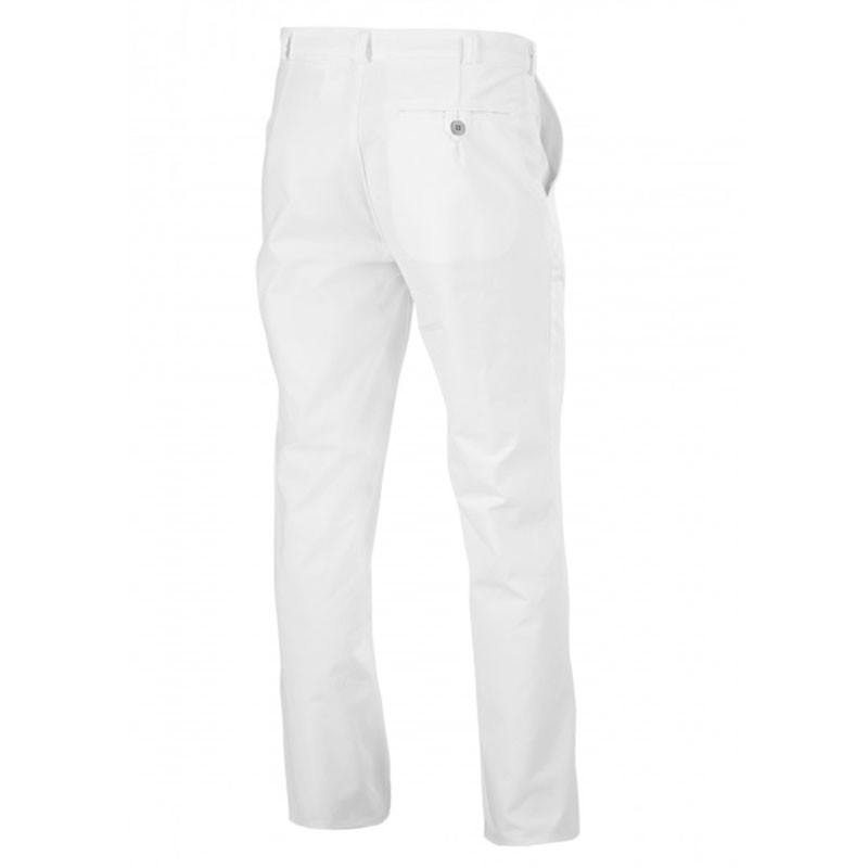 Pantalon de cuisine noir homme rayé blanc LISAVET