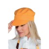 Casquette orange clair