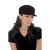 Casquette marron foncé