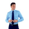 chemise pilote bleu ciel homme