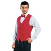 gilet barman homme et femme rouge