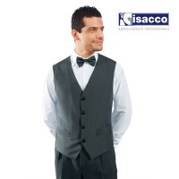 GILET DE SERVEUR UNISEXE À RAYURES 100% POLYESTER