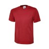 tee shirt de travail rouge 100 coton