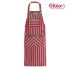 TABLIER DE CUISINE RAYE BORDEAUX ET BEIGE