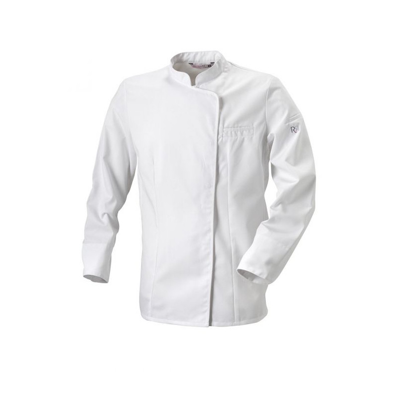 Veste de cuisine SOYA ML blanc/marine - ROBUR