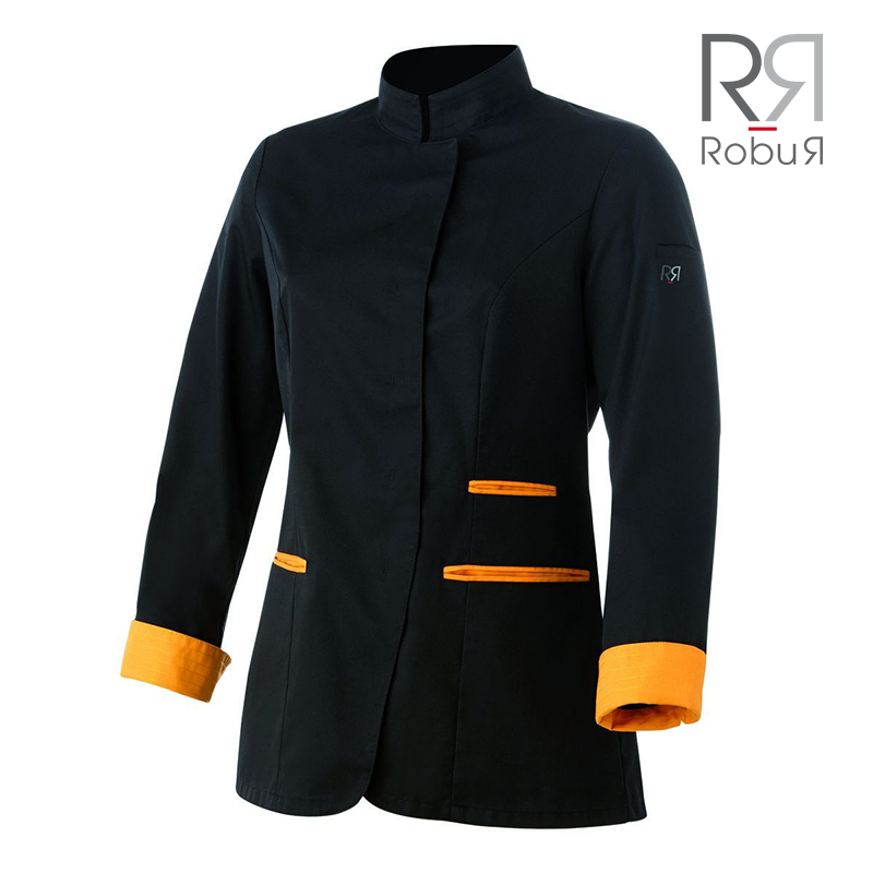 VESTE DE CUISINE FEMME À COL OFFICIER ROBUR