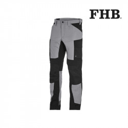 pantalon de travail leo fhb gris et noir