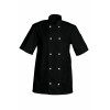 veste cuisine noire manche courte