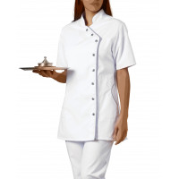 TUNIQUE MÉDICALE À MANCHES COURTES POUR FEMMES PAS CHER SNV