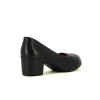 ESCARPIN DE SECURITE FEMME ELEGANT A TALON EN CUIR NOIR