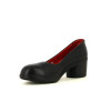 ESCARPIN DE SECURITE FEMME ELEGANT A TALON EN CUIR NOIR