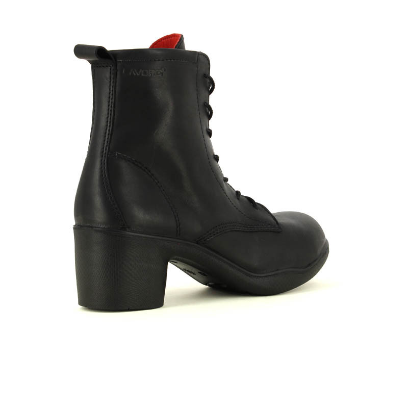 Bottine de sécurité à talon élégante en cuir noir 78,75 € HT LISASHOES