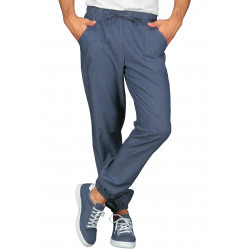 Pantalon jogging jeans bas élastique ISACCO