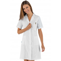 Blouse médicale blanche 100% coton ISACCO