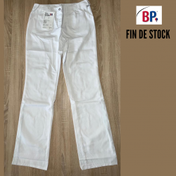 PANTALON BLANC POUR ESTHÉTICIENNE FIN DE STOCK