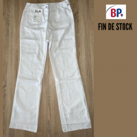 PANTALON BLANC BP POUR ESTHÉTICIENNE FIN DE STOCK