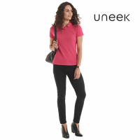 POLO FEMME 100% COTON PEIGNÉ MANCHES COURTES UNEEK