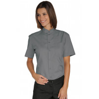 CHEMISE DE BARMAN COL OFFICIER MANCHES COURTES