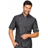 VESTE DE CUISINE COUPE SLIM MANCHES COURTES  BOUTONS PRESSION